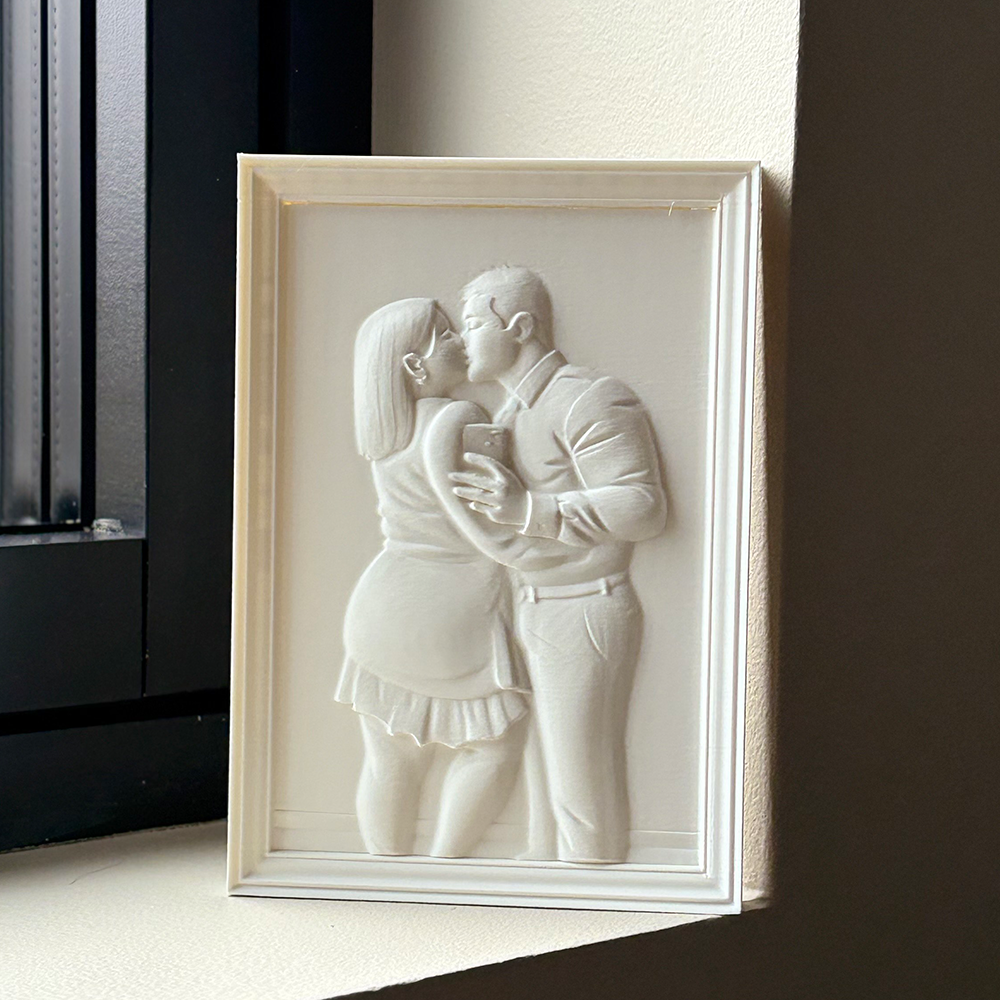 Custom 3D Relief Portrait